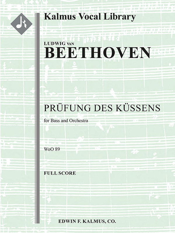 Pruefung Des Kuessens, WoO 89 (Concert Aria) Cover Image