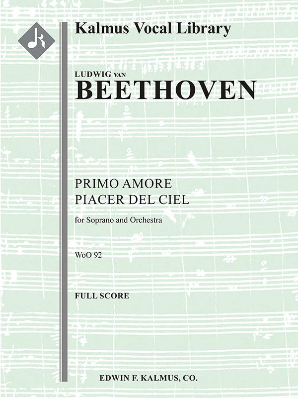 Primo amore piacer del ciel, WoO 92 (Concert Aria) Cover Image