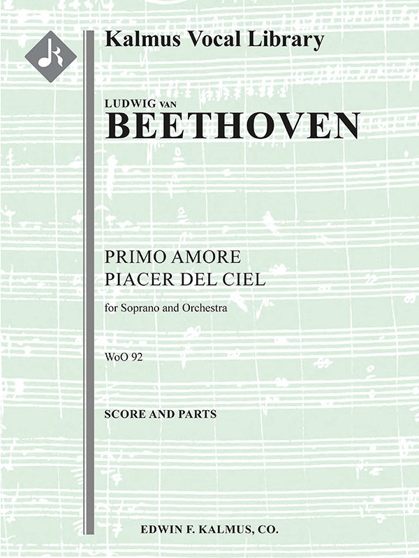 Primo amore piacer del ciel, WoO 92 (Concert Aria) Cover Image