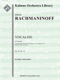 Vocalise, Op. 34, No. 14 in E minor [composer 1919's transcription] Cover Image