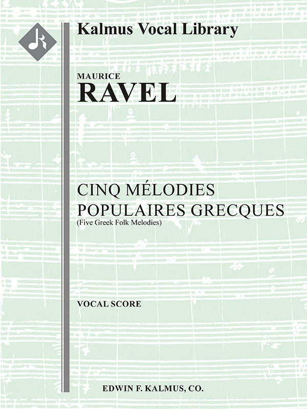 Cinq Melodies Populaires Grecques (Five Greek Folk Melodies) Cover Image