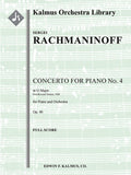 Concerto for Piano No. 4 in G minor, Op. 40 (First revised edition, 1928) Cover Image