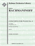 Concerto for Piano No. 4 in G minor, Op. 40 (First revised edition, 1928) Cover Image