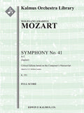 Symphony No. 41 in C, K. 551 'Jupiter' (critical edition) Cover Image