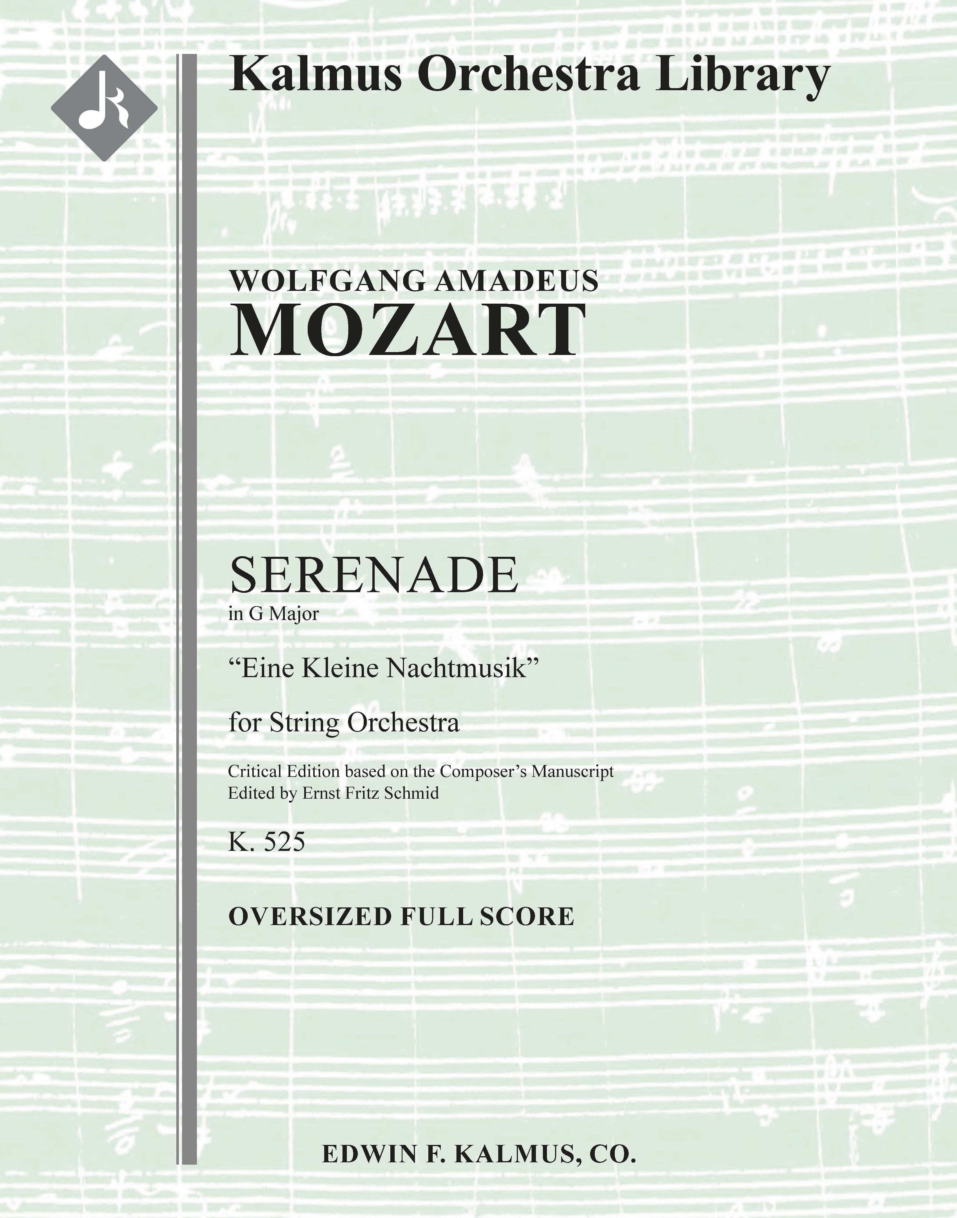 Eine kleine Nachtmusik (Serenade in G), K. 525 (critical edition) Cover Image