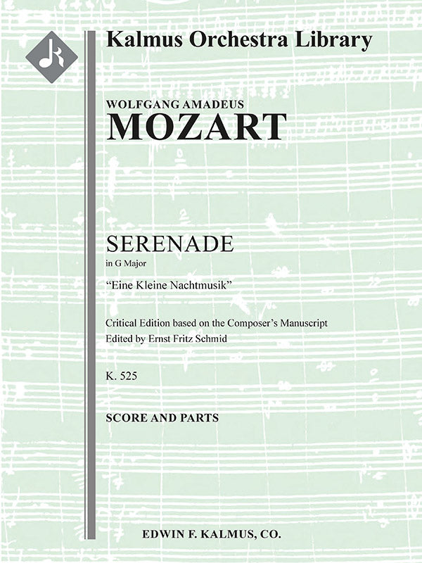 Eine kleine Nachtmusik (Serenade in G), K. 525 (critical edition) Cover Image
