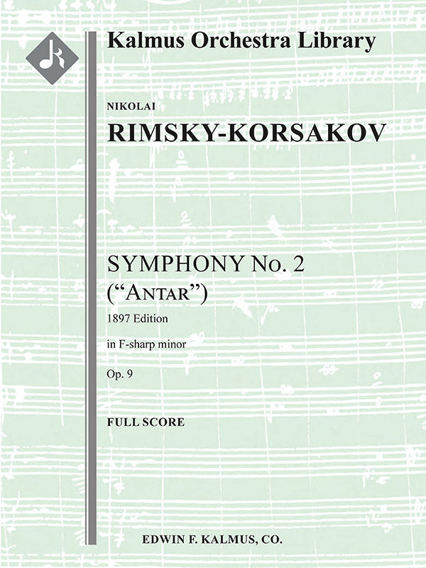 Symphony No. 2 in F-sharp minor, Op. 9 'Antar' (1897 version) Cover Image