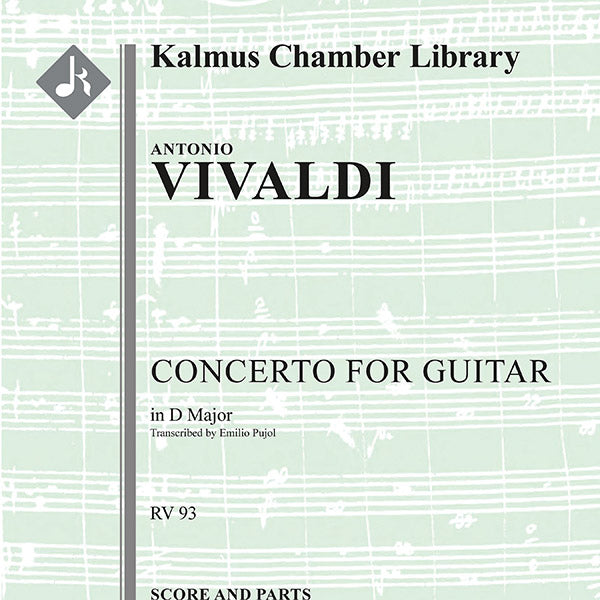 Concerto for Guitar in D, RV 93 (Lute) Cover Image