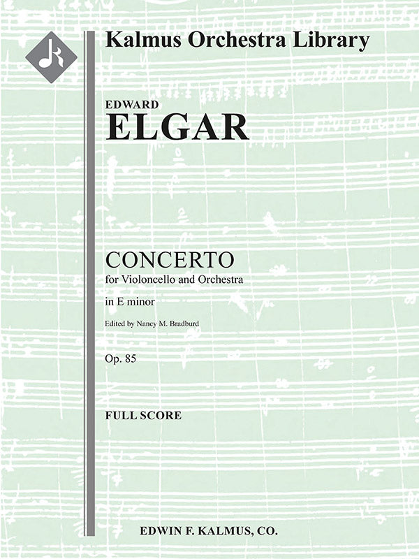 Concerto for Cello in E minor, Op. 85 Cover Image