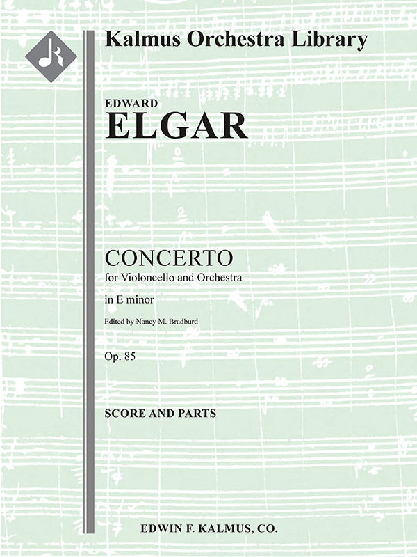 Concerto for Cello in E minor, Op. 85 Cover Image