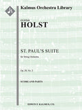 St. Paul's Suite for String Orchestra, Op. 29/2; H118 Cover Image