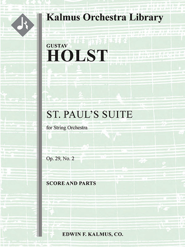 St. Paul's Suite for String Orchestra, Op. 29/2; H118 Cover Image