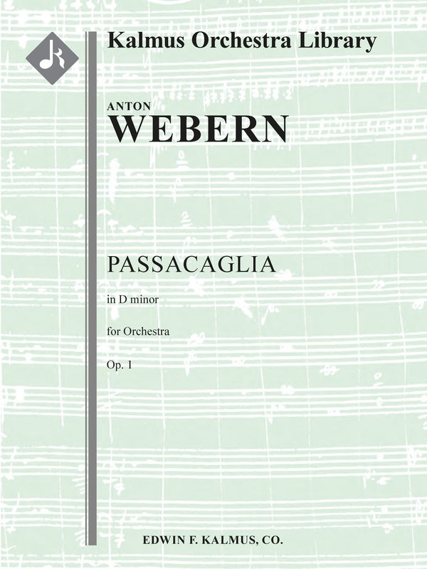 Passacaglia in D minor, Op. 1 Cover Image