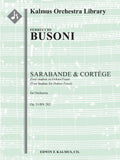 Sarabande & Cortege: Zwei studien zu Doktor Faust, Op. 51/BV 282 (Two Studies for Doktor Faust) Cover Image
