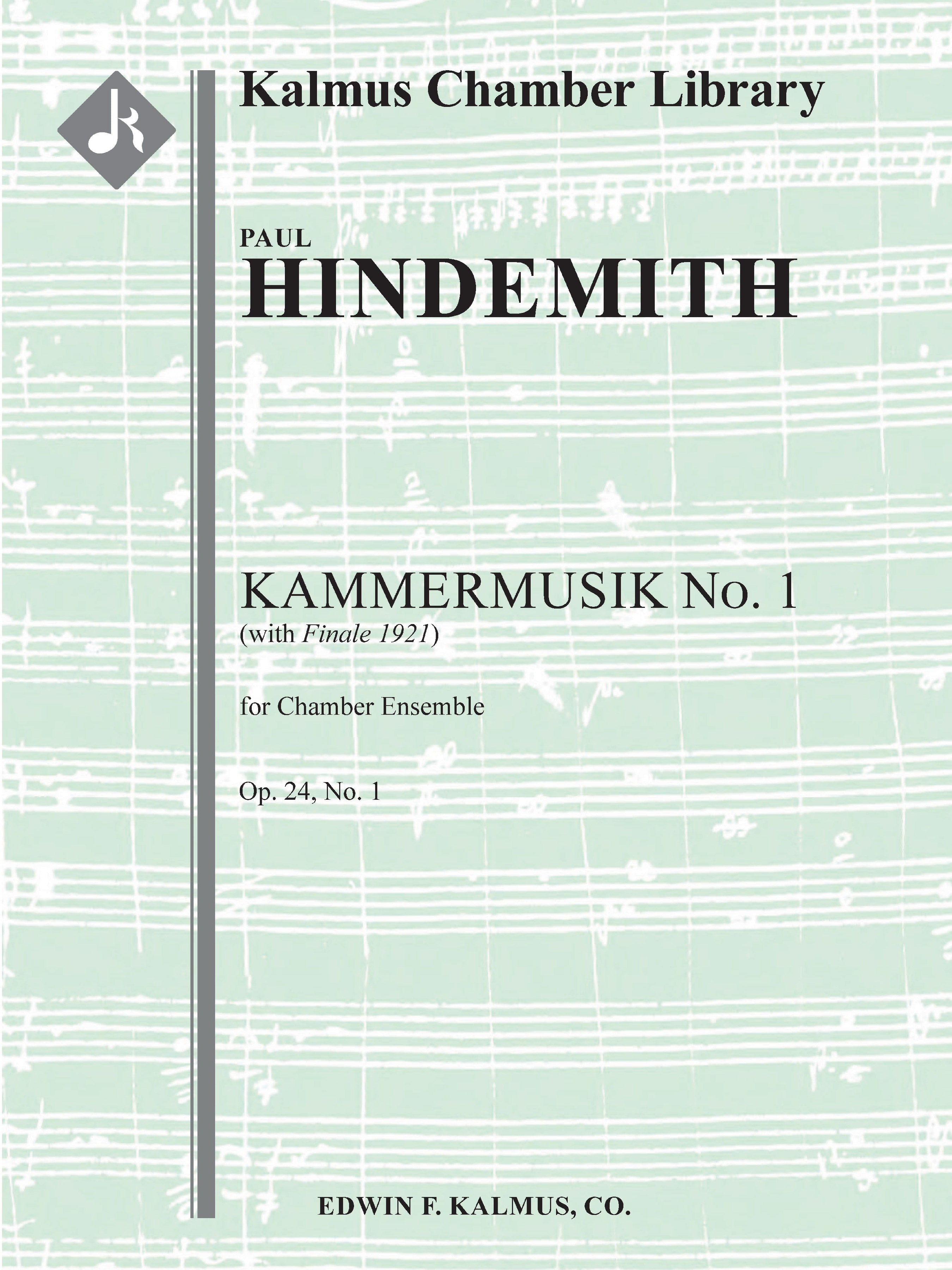 Kammermusik No. 1 (with Finale 1921), Op. 24, No. 1 Cover Image