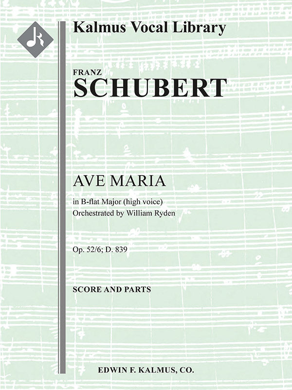 Ave Maria, Op. 52/6; D. 839  Cover Image