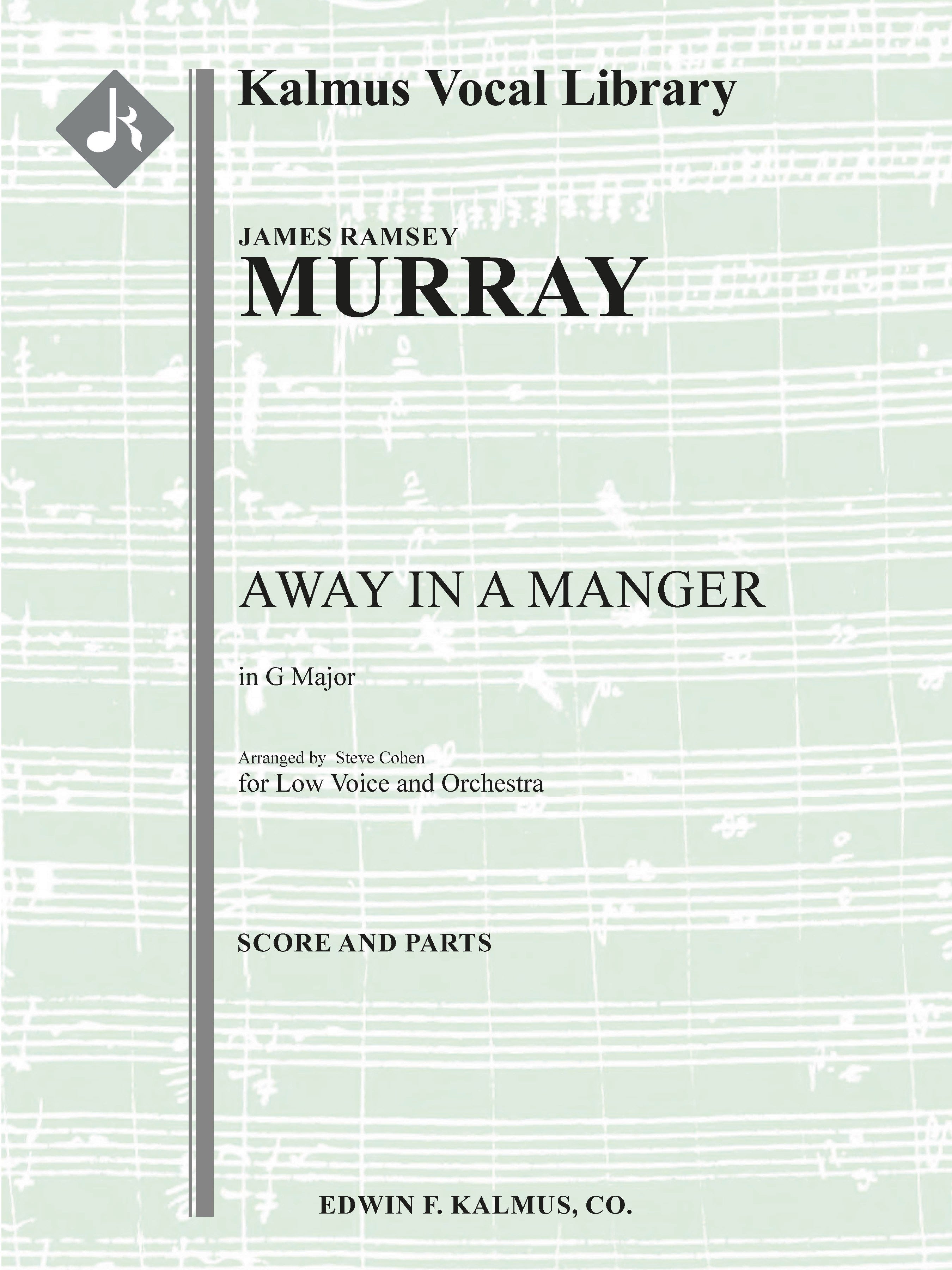 Away in a Manger [orchestration for low voice, G] Cover Image
