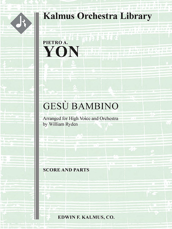 Gesu Bambino (orchestration for high voice, F) Cover Image