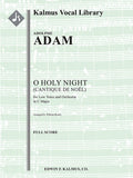 O Holy Night (Cantique de Noel) orchestration for low voice in C Cover Image
