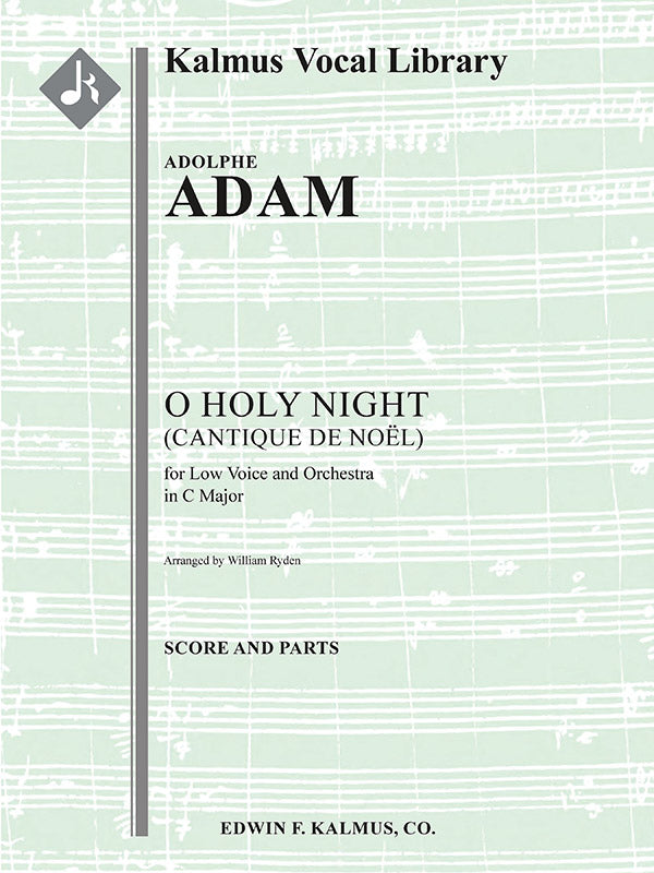 O Holy Night (Cantique de Noel) orchestration for low voice in C Cover Image