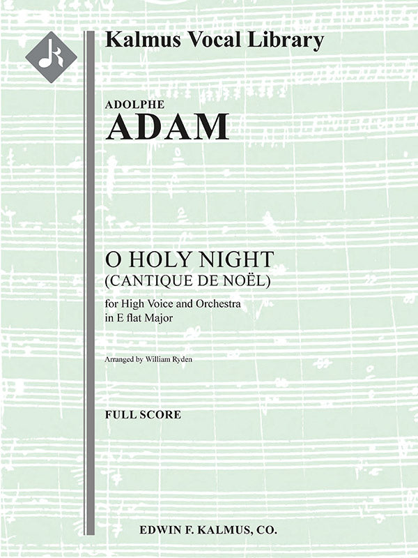 O Holy Night (Cantique de Noel) orchestration for high voice in Eb Cover Image