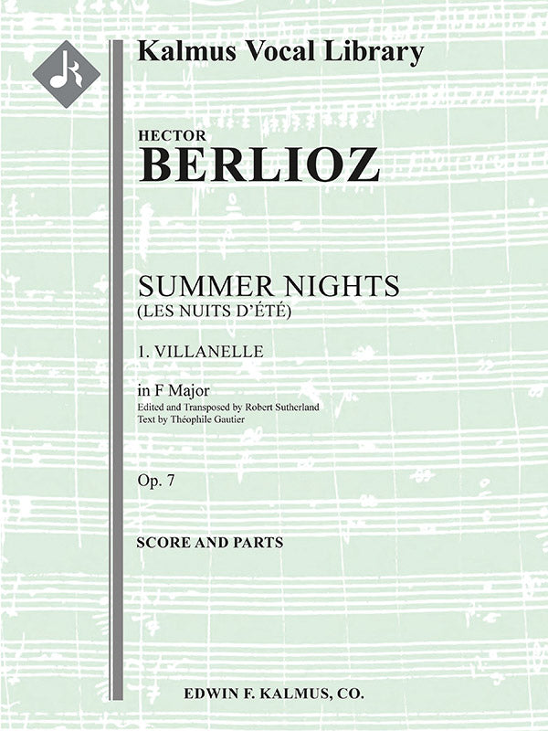 Summer Nights, Op. 7 (Les nuits d'ete): 1. Villanelle (transposed in F) Cover Image
