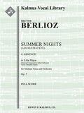 Summer Nights, Op. 7 (Les nuits d'ete): 4. Absence (transposed in Eb) Cover Image
