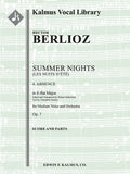 Summer Nights, Op. 7 (Les nuits d'ete): 4. Absence (transposed in Eb) Cover Image