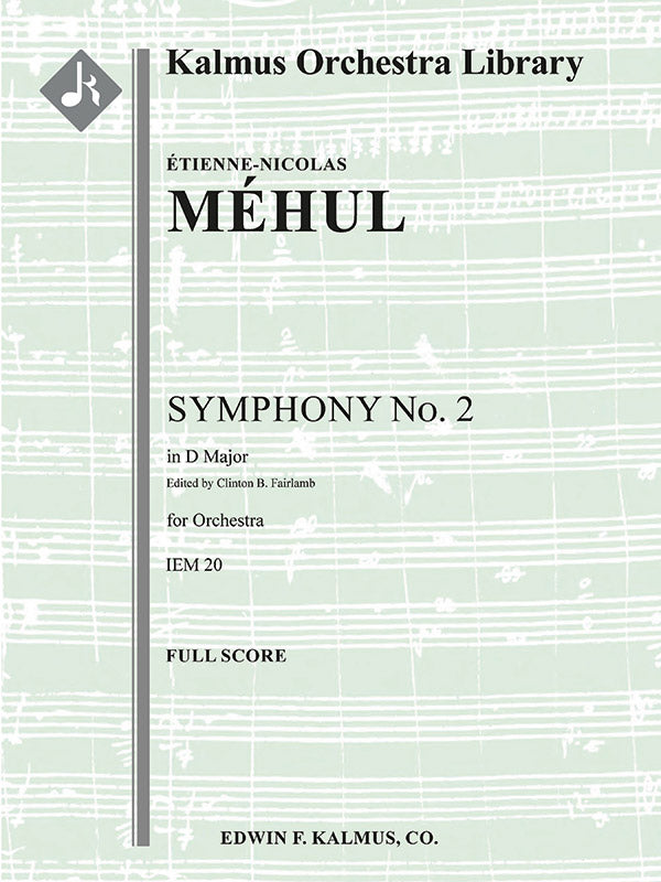 Symphony No. 2 in D, IEM 20 Cover Image
