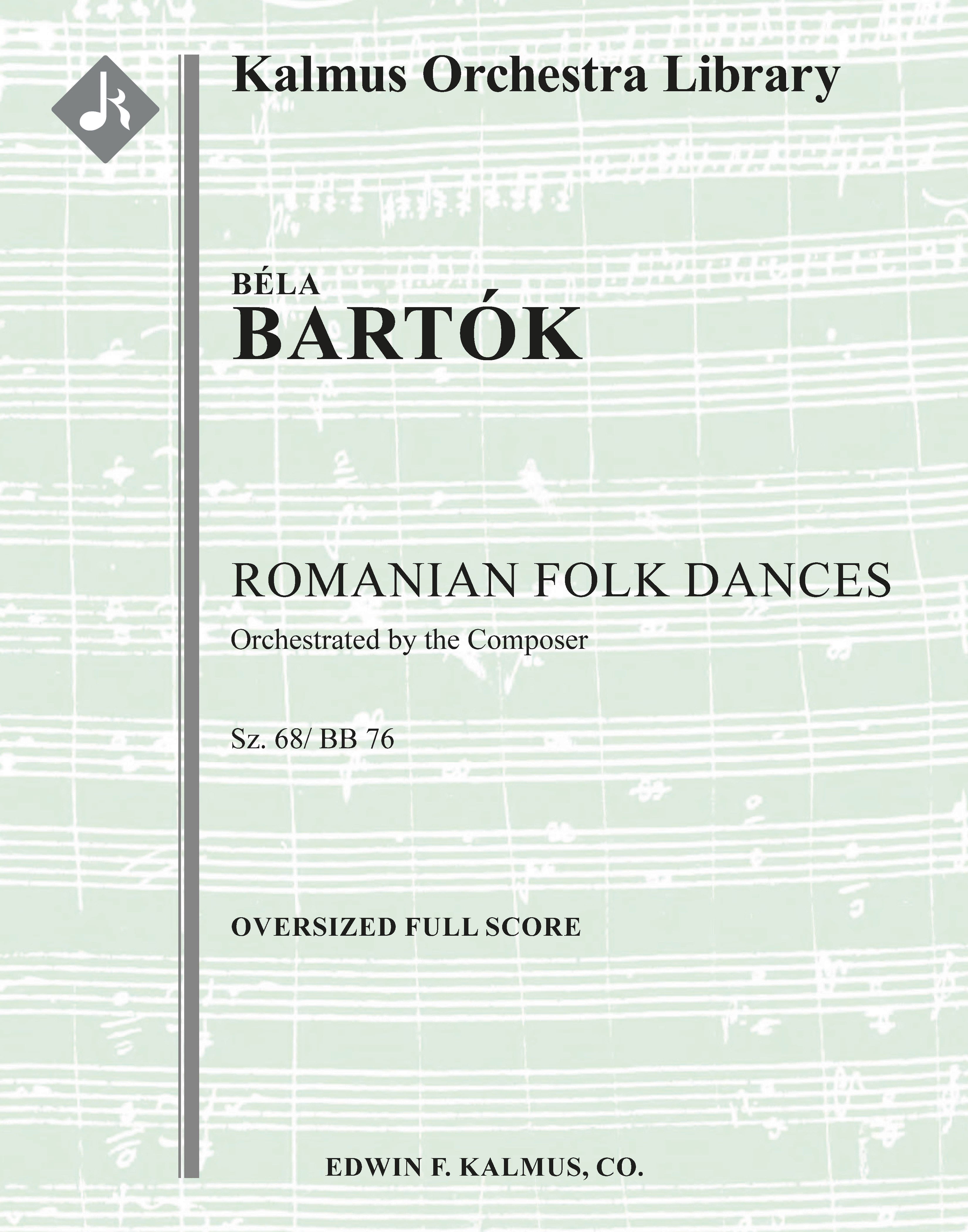 Romanian Folk Dances, Sz. 68/ BB 76 Cover Image