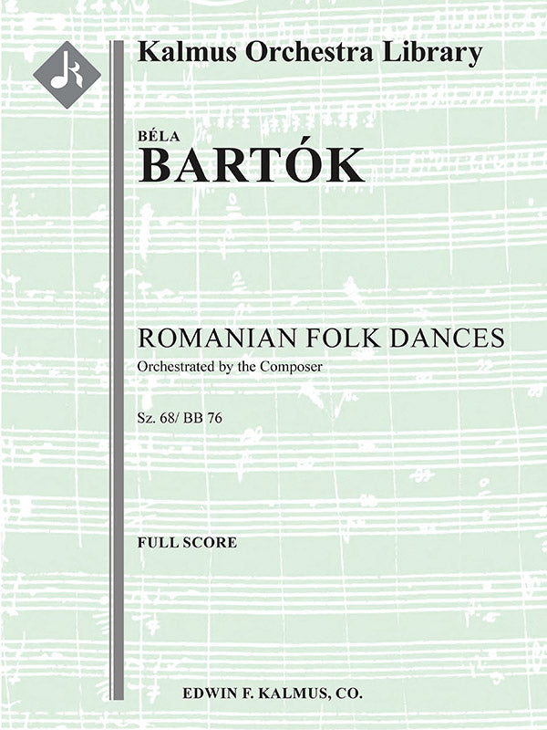 Romanian Folk Dances, Sz. 68/ BB 76 Cover Image