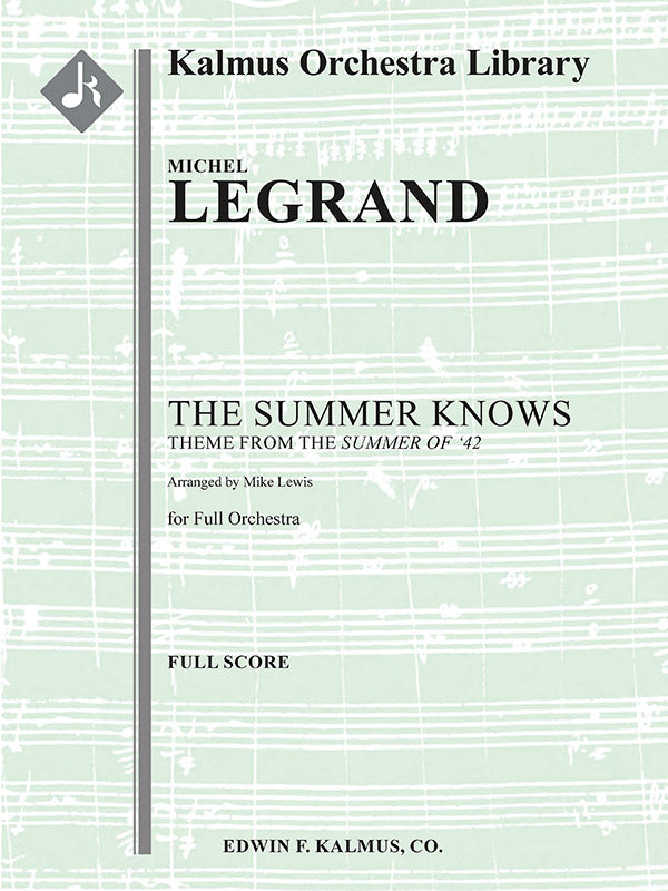 The Summer Knows (Theme from the film Summer of '42) Cover Image