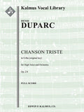 Chanson Triste [composer's transcription, E-flat] Cover Image