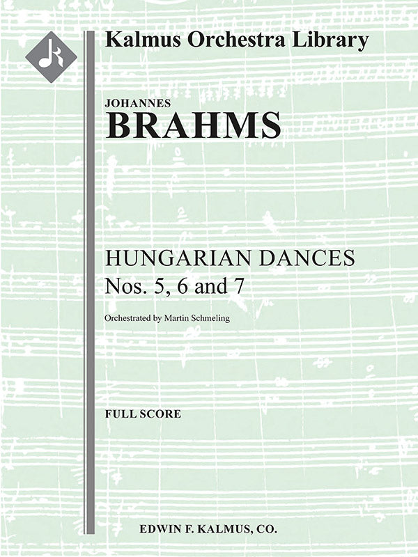 Hungarian Dances Nos. 5, 6 and 7 Cover Image
