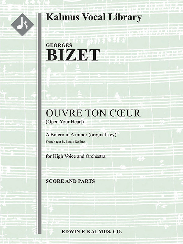 Ouvre Ton Coeur (A Minor; original key) Cover Image