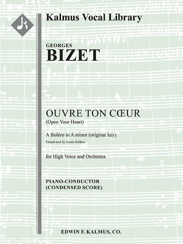 Ouvre Ton Coeur (A Minor; original key) Cover Image
