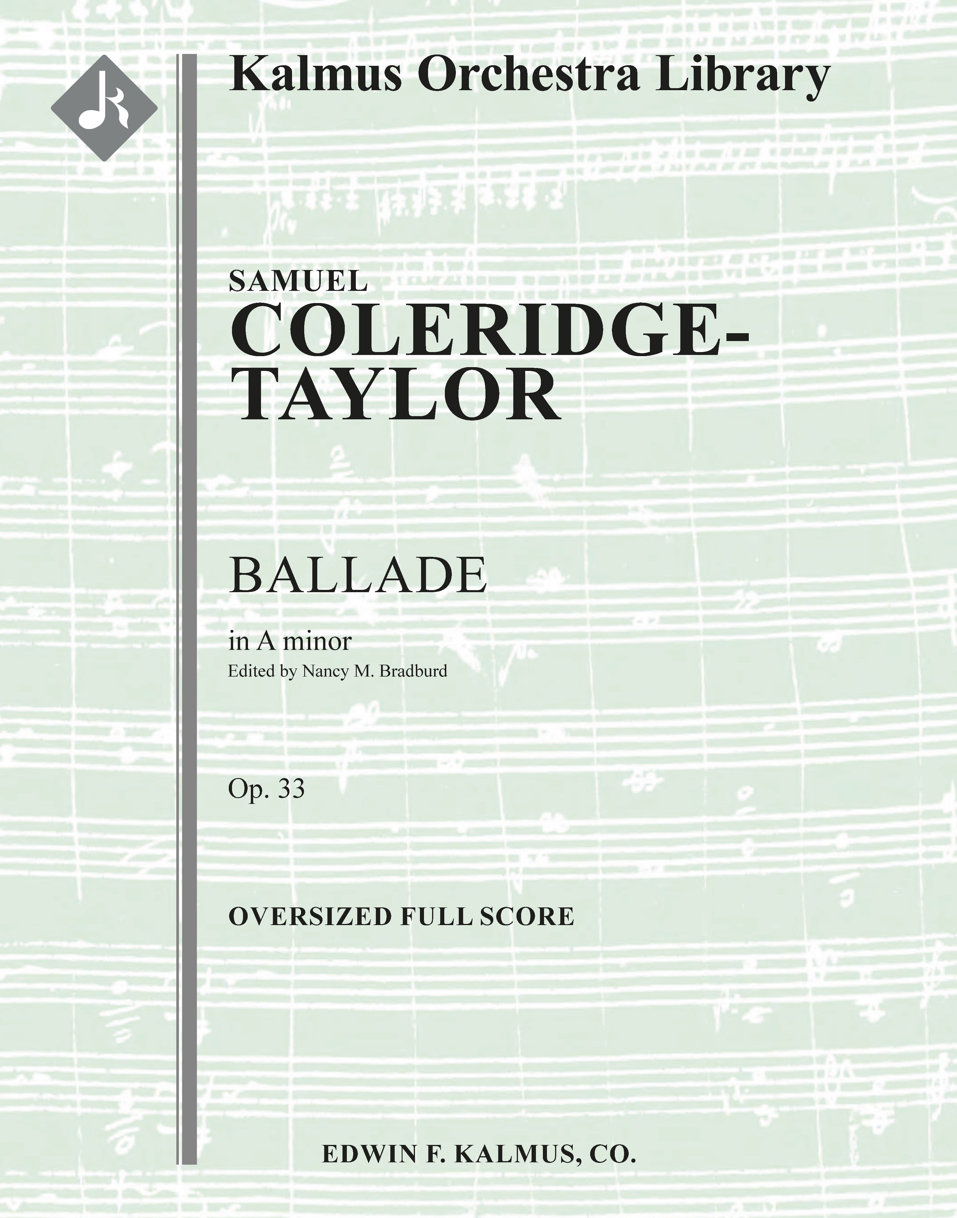 Ballade in A minor, Op. 33 Cover Image