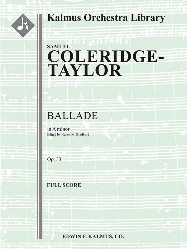 Ballade in A minor, Op. 33 Cover Image