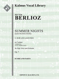 Summer Nights, Op. 7 (Les nuits d'ete): 3. Sur les Lagunes (original key of f minor) Cover Image