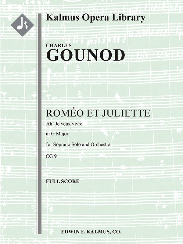 Romeo and Juliet, Act I, Waltz Song: Ah! Je veux vivre (in G) Cover Image