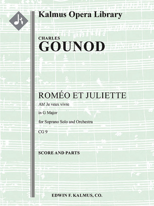 Romeo and Juliet, Act I, Waltz Song: Ah! Je veux vivre (in G) Cover Image