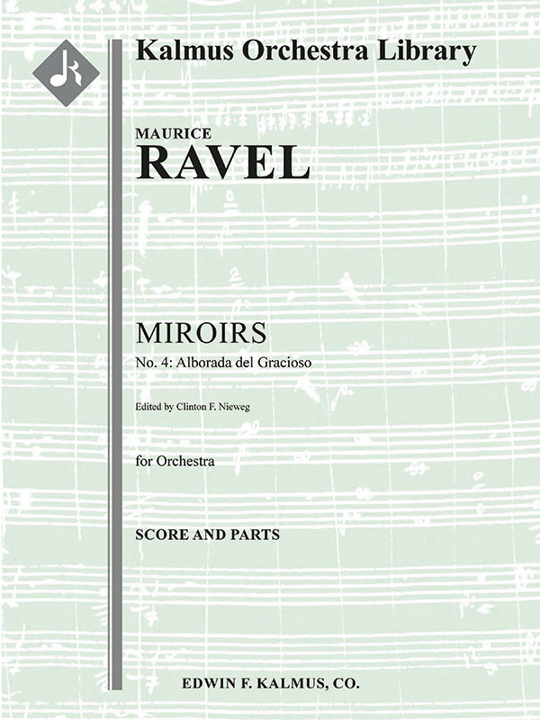 Miroirs, No. 4: Alborada del Gracioso [composer's transcription] Cover Image