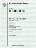 Summer Nights, Op. 7 (Les nuits d'ete): 4. Absence (transposed in E) Cover Image