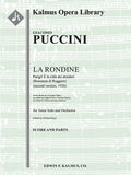 La Rondine: Parigi! E la Citta dei Desideri (Romanza di Ruggero; second version, 1920) Cover Image