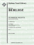 Summer Nights, Op. 7 (Les nuits d'ete): 4. Absence (transposed in D) Cover Image