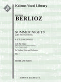 Summer Nights, Op. 7 (Les nuits d'ete): 6. L'isle Inconnue (transposed in E-flat) Cover Image
