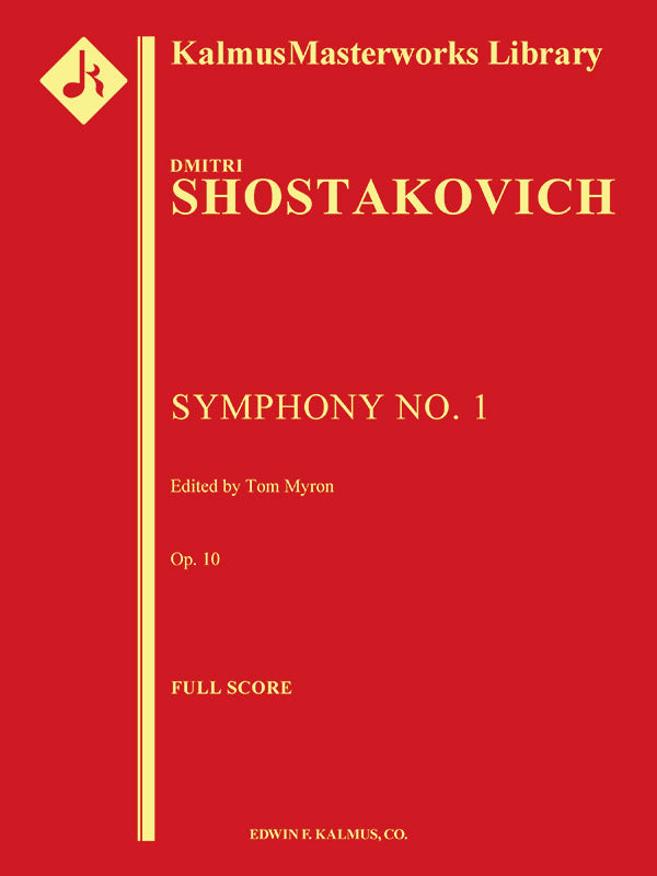 Symphony No. 1 Cover Image