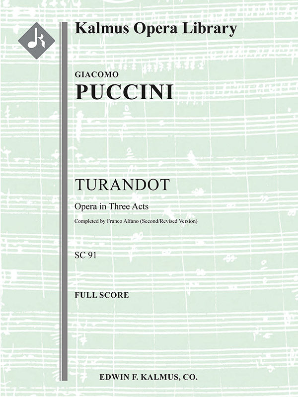 Turandot (Alfano II - Revised Completion) Cover Image