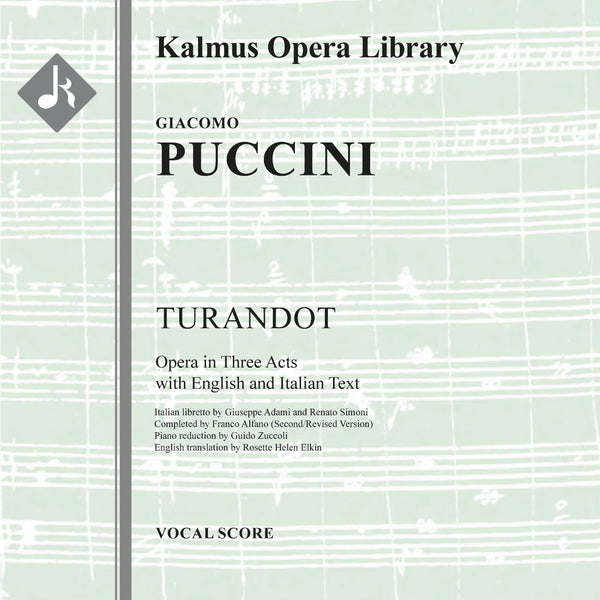 Turandot (Alfano II - Revised Completion) Cover Image