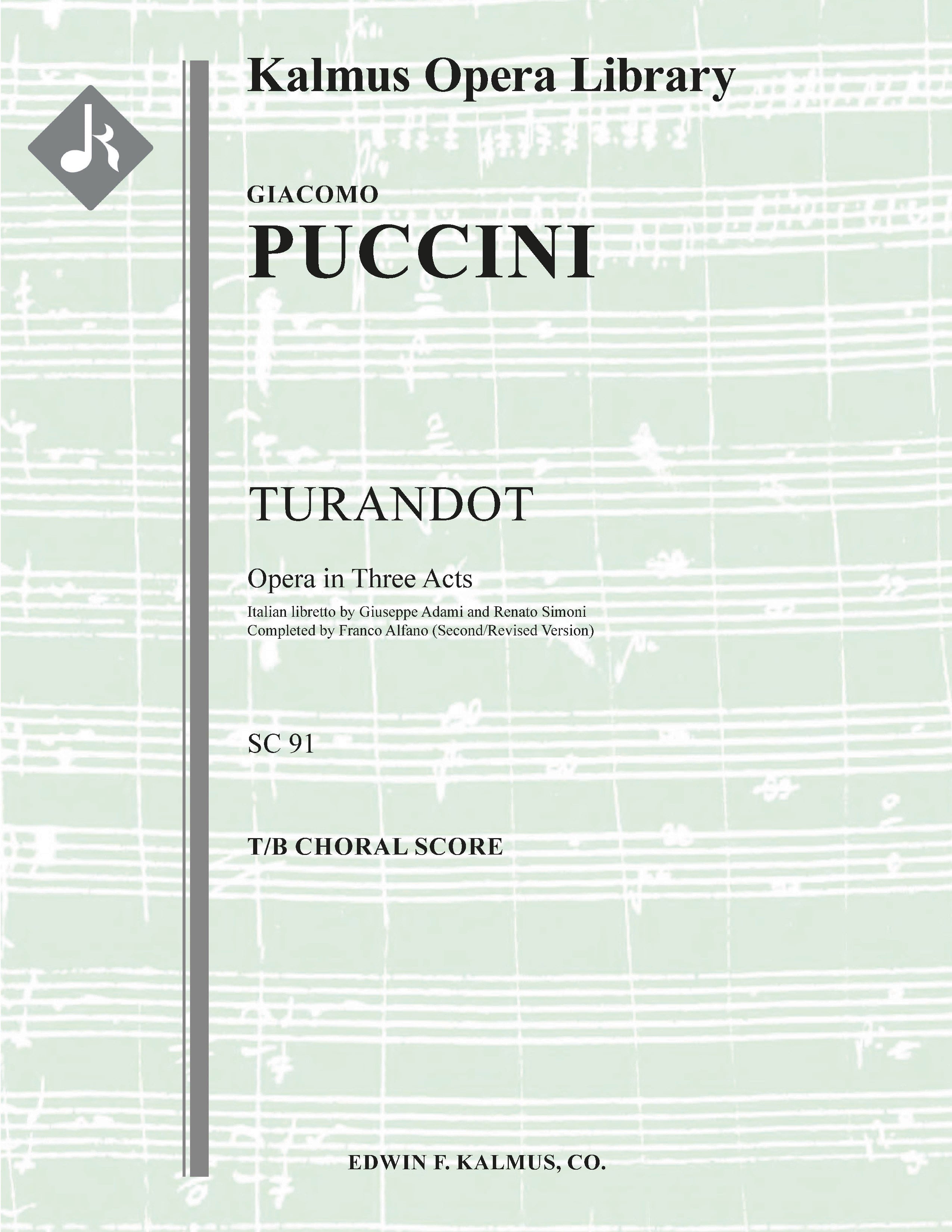 Turandot (Alfano II - Revised Completion) Cover Image